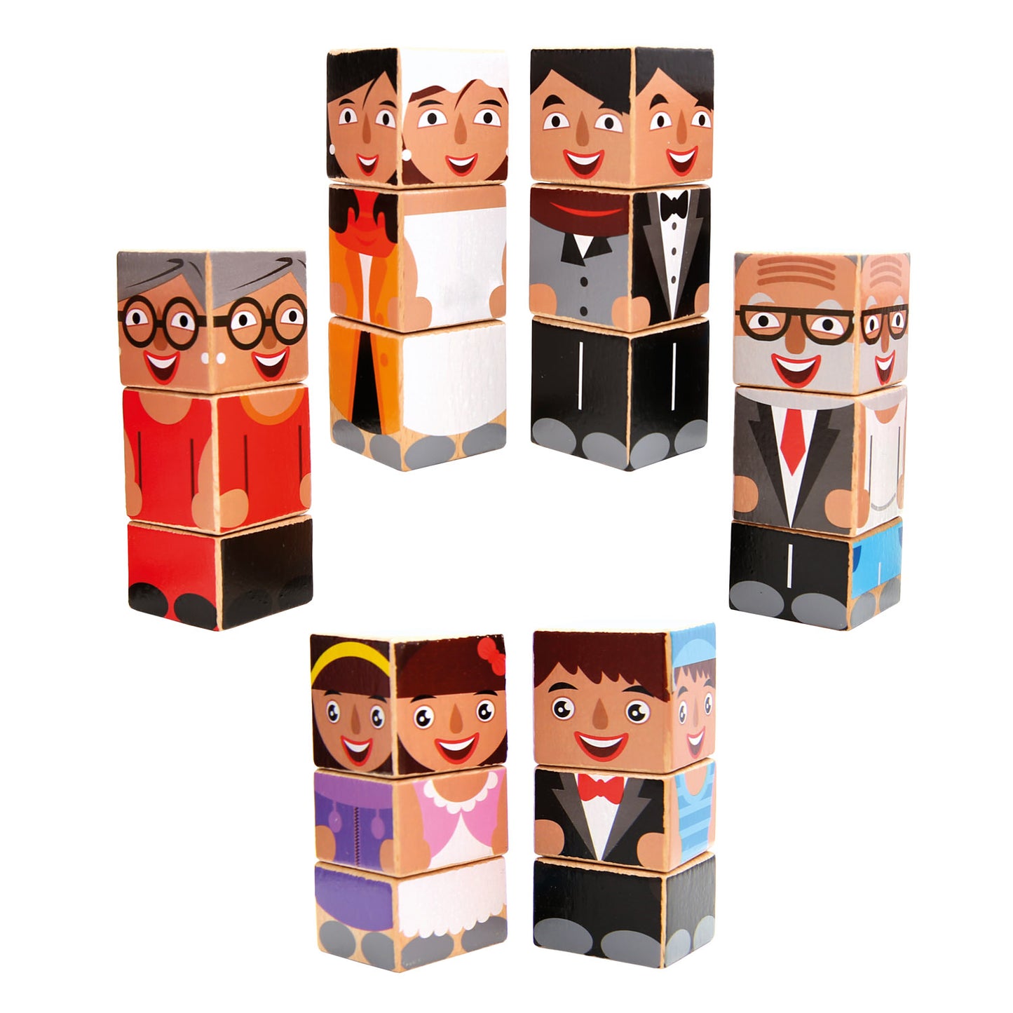Drehwürfel-Puzzle, Familie
