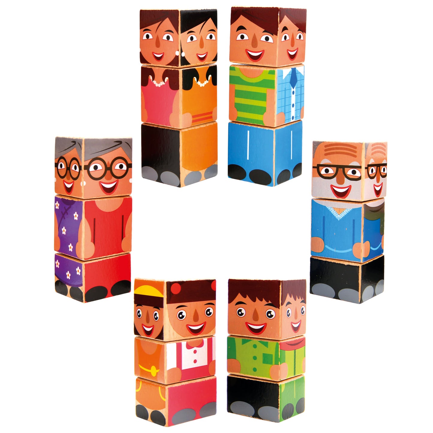Drehwürfel-Puzzle, Familie