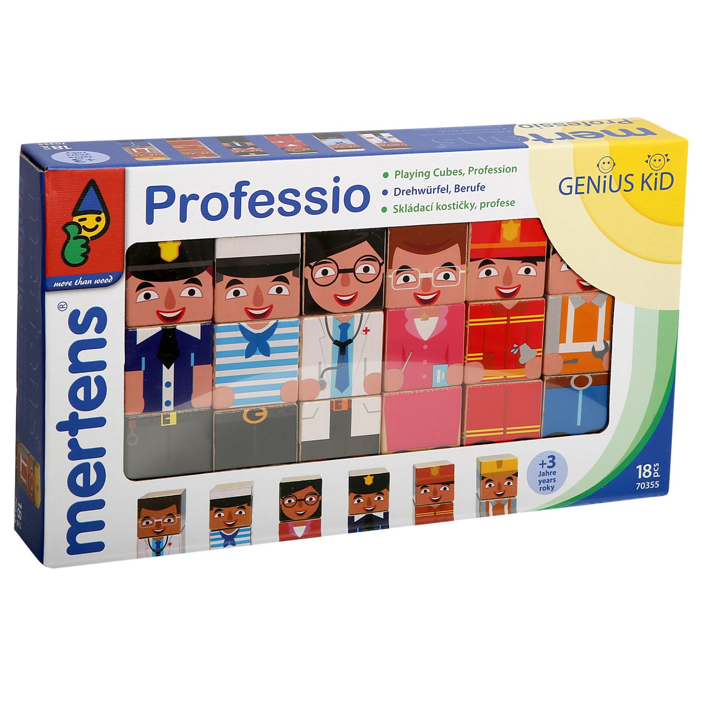 Skládací kostičky, profese