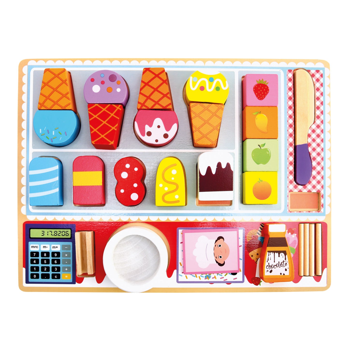 3D Wooden Puzzle, Eis Cream Parlor