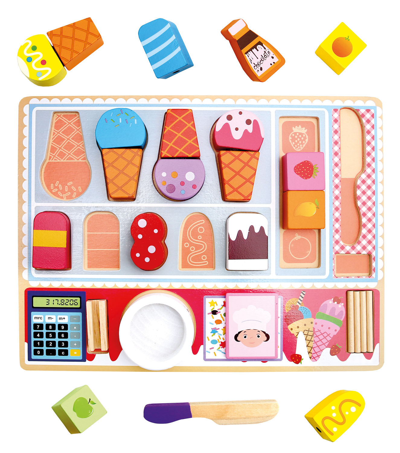 3D Wooden Puzzle, Eis Cream Parlor
