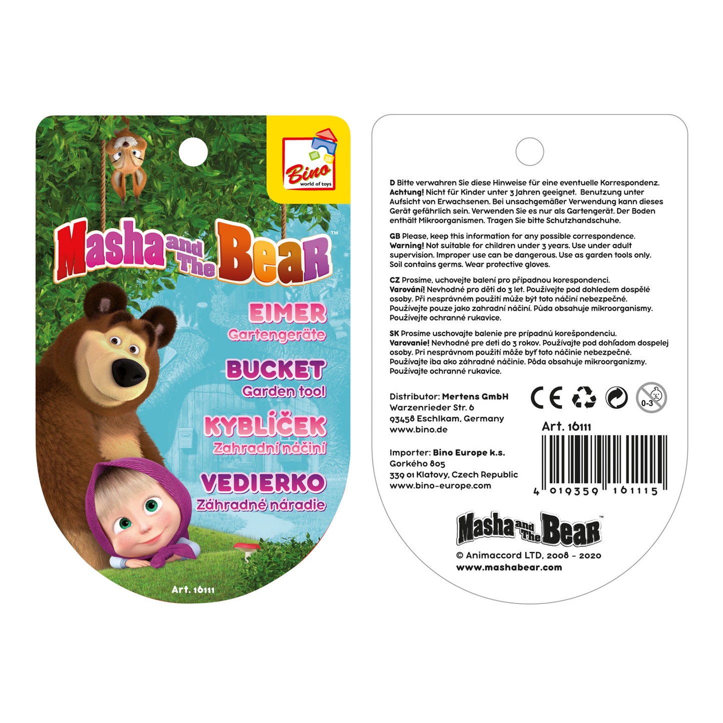 Masha and The Bear, Garden tool, bucket