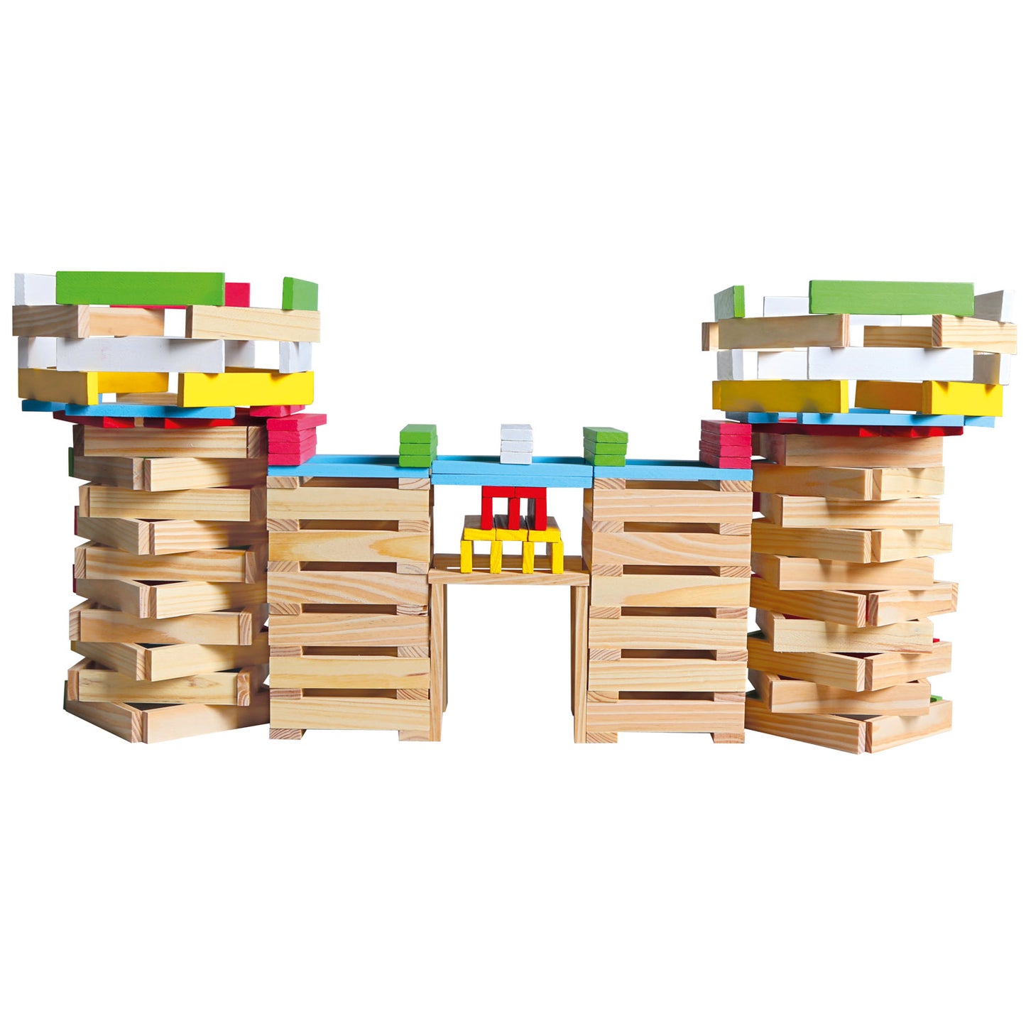 Wooden construction set, city