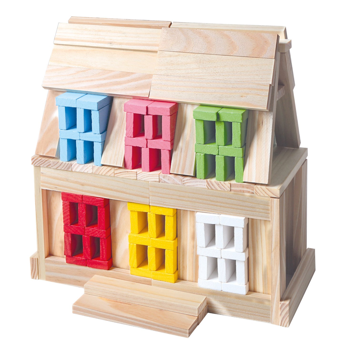 Wooden construction set, city