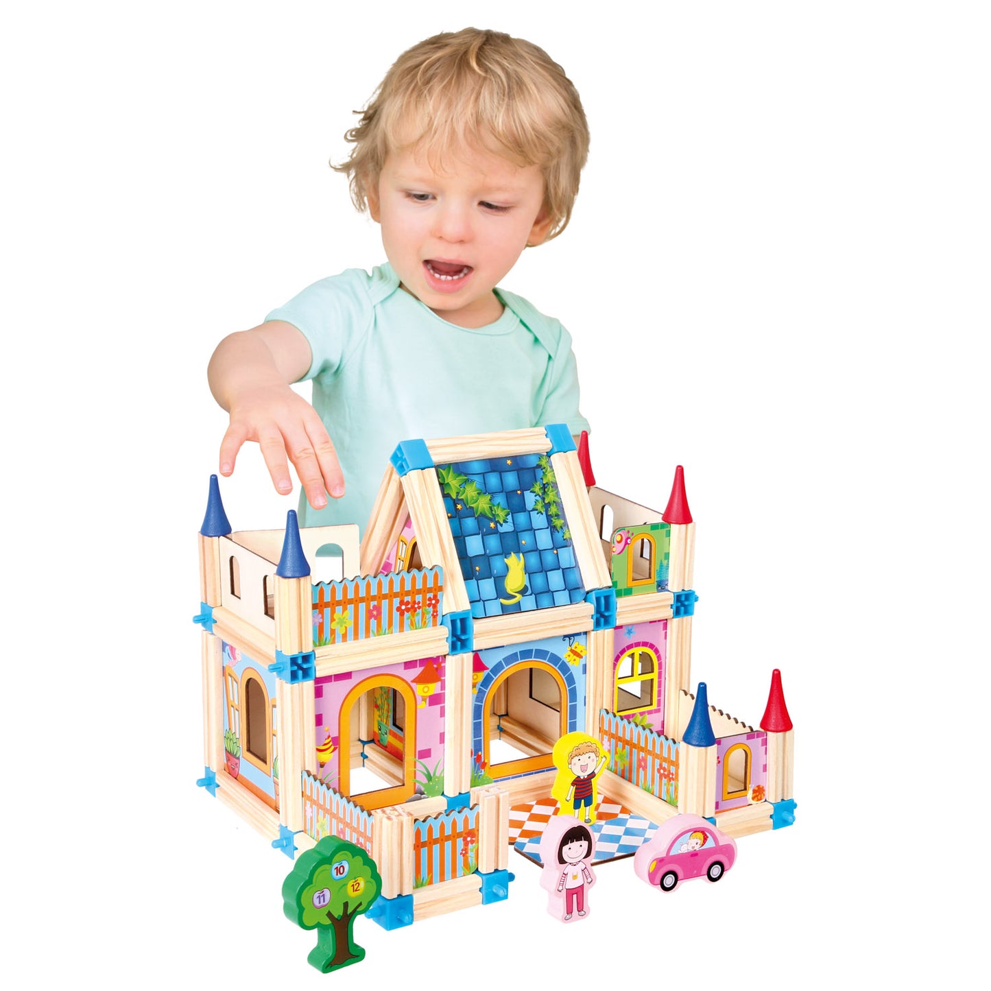 Wooden construction set