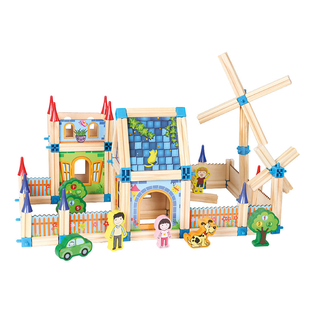 Wooden construction set