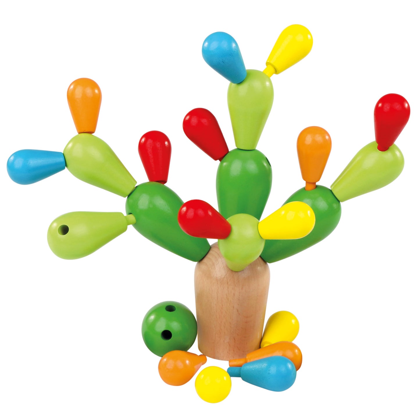 Colorful Wooden Balancing Game, Cactus