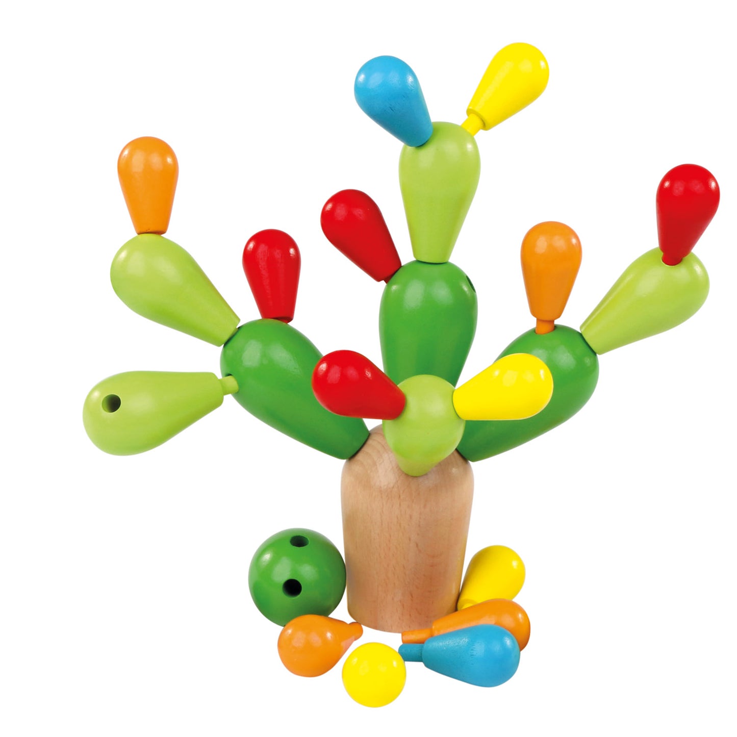 Colorful Wooden Balancing Game, Cactus