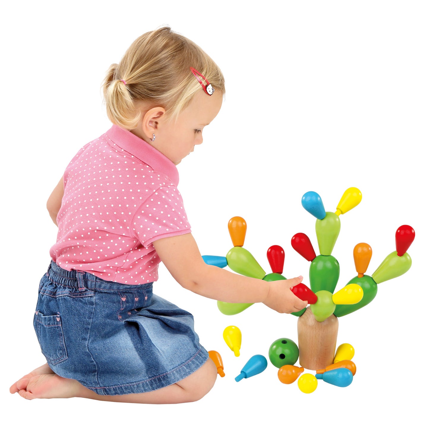 Colorful Wooden Balancing Game, Cactus