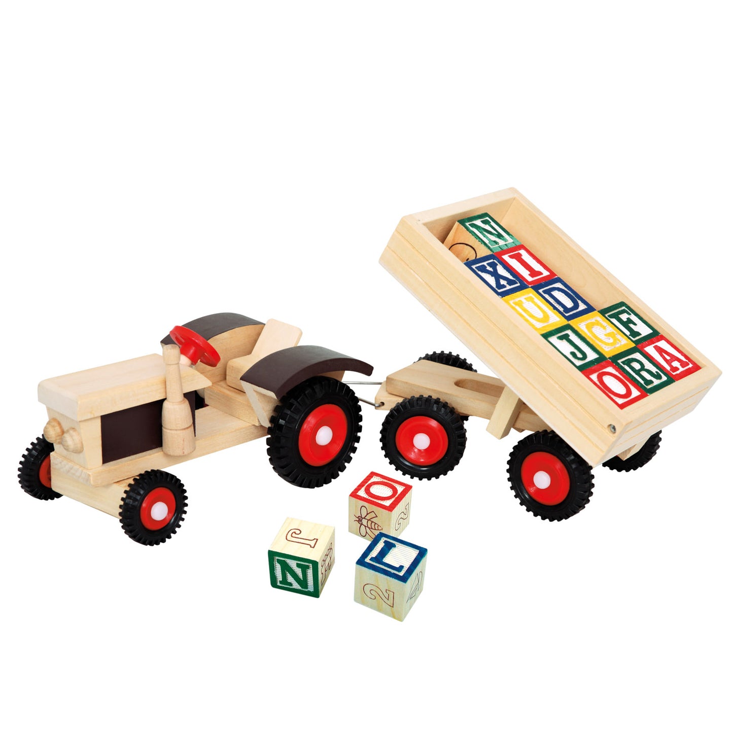 Tractor + ABC trailer 17 pcs