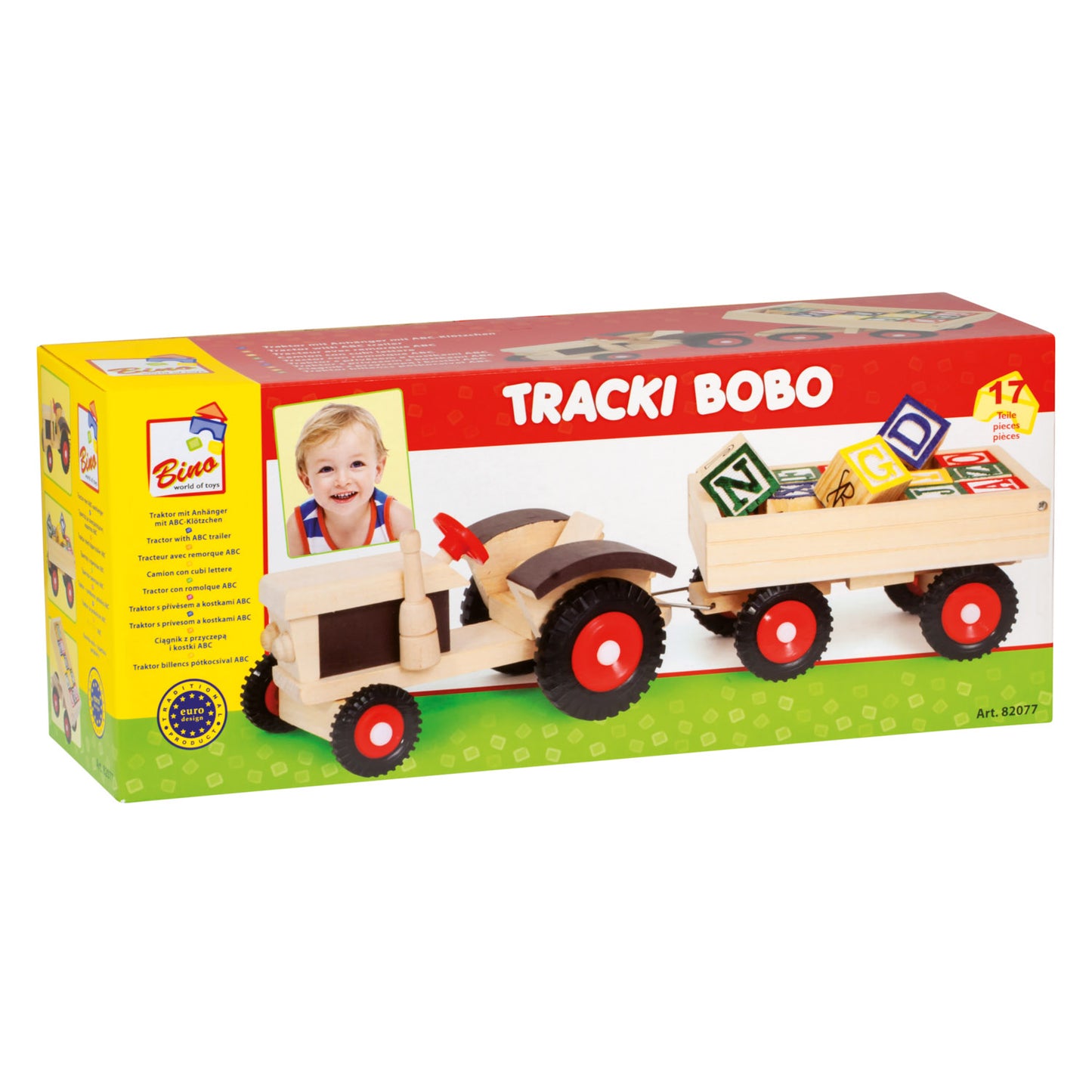 Tractor + ABC trailer 17 pcs