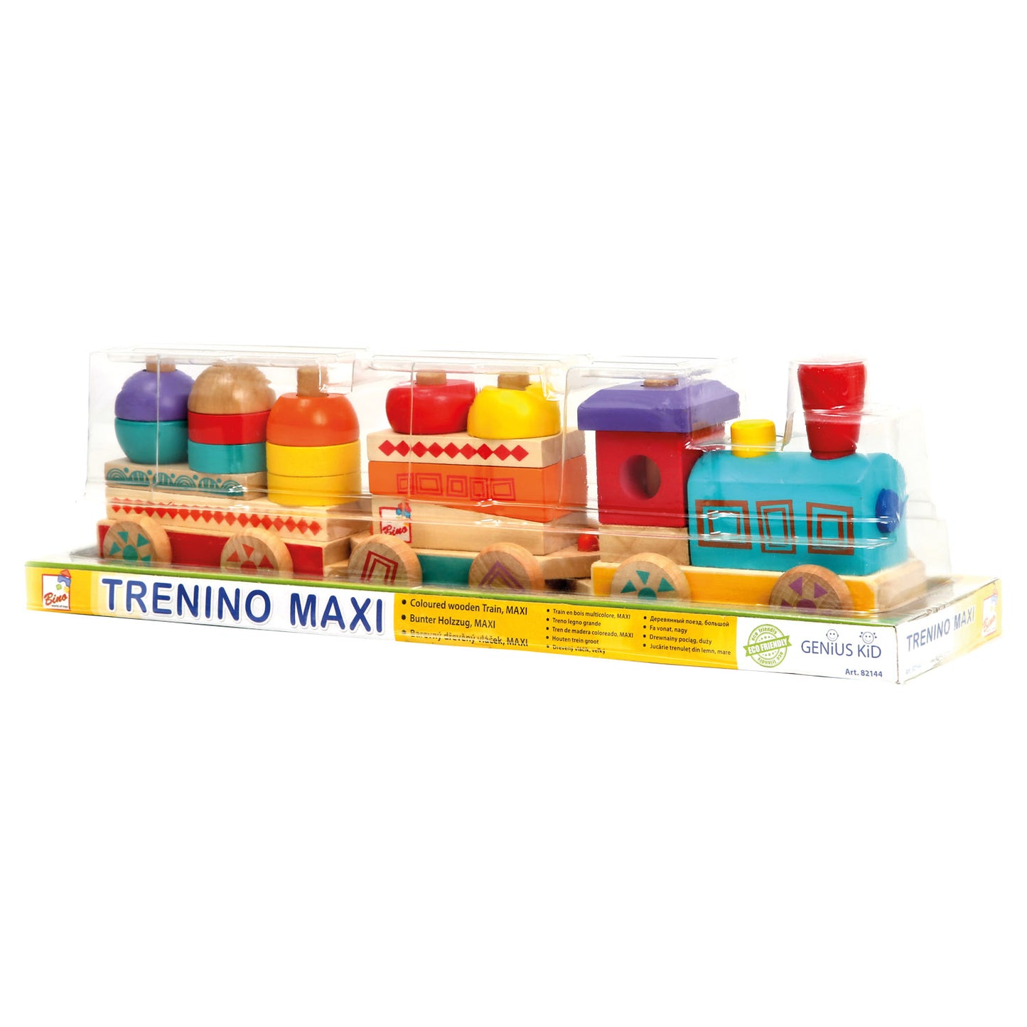 Coloured wooden Train, MAXI