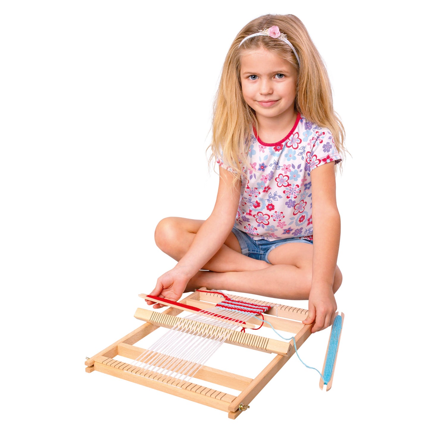 Weaving Loom with Wool