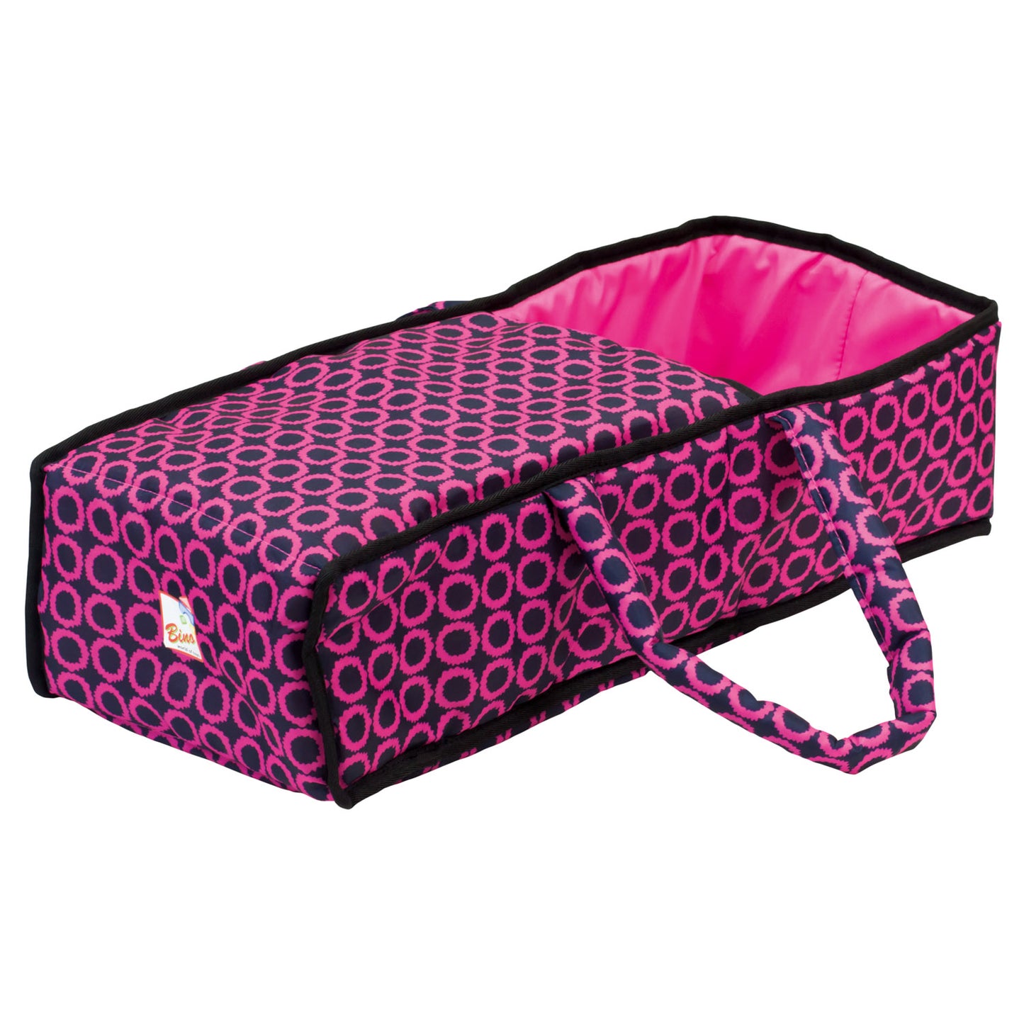 Doll Pram large (pink / black)