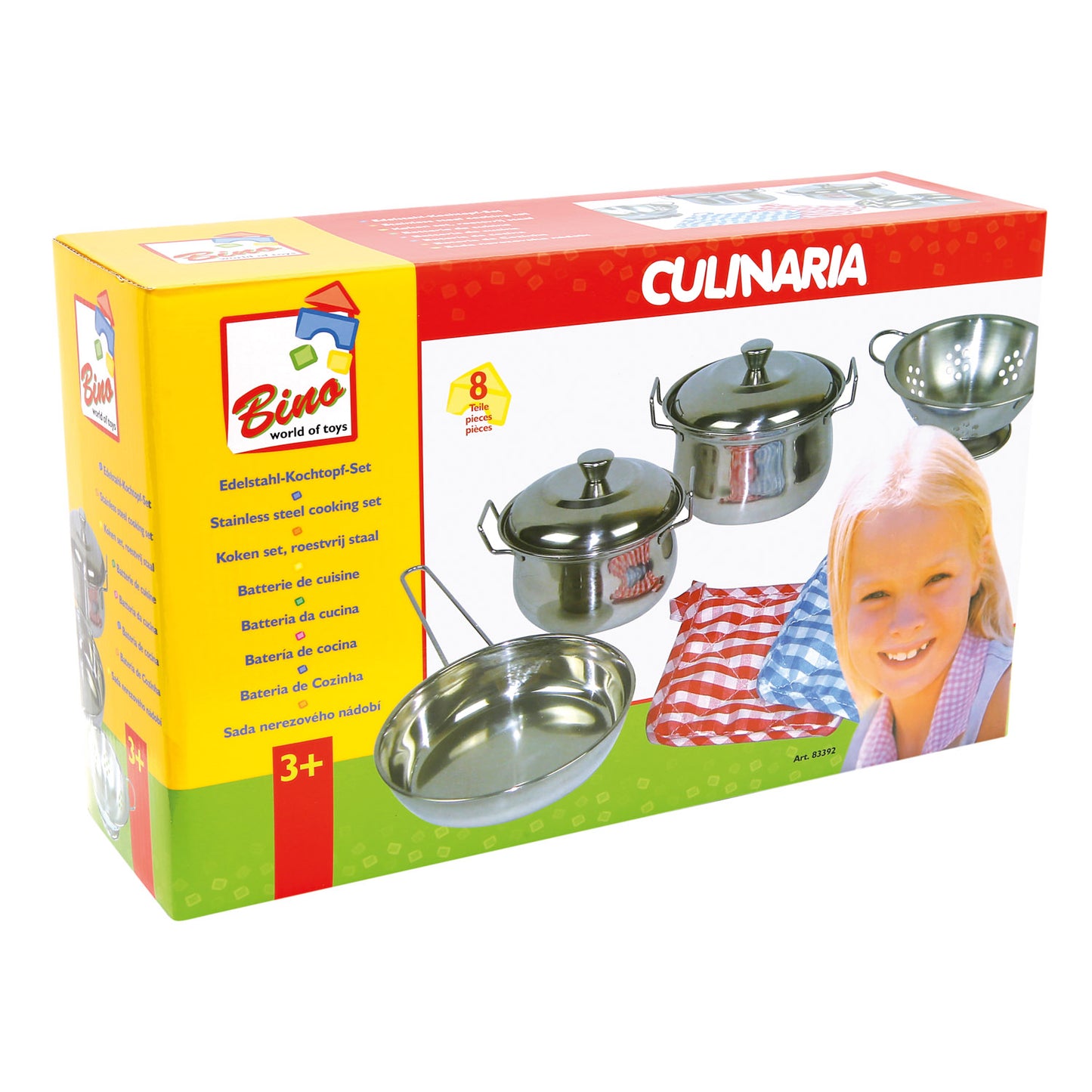 Stainless steel cooking set, 8