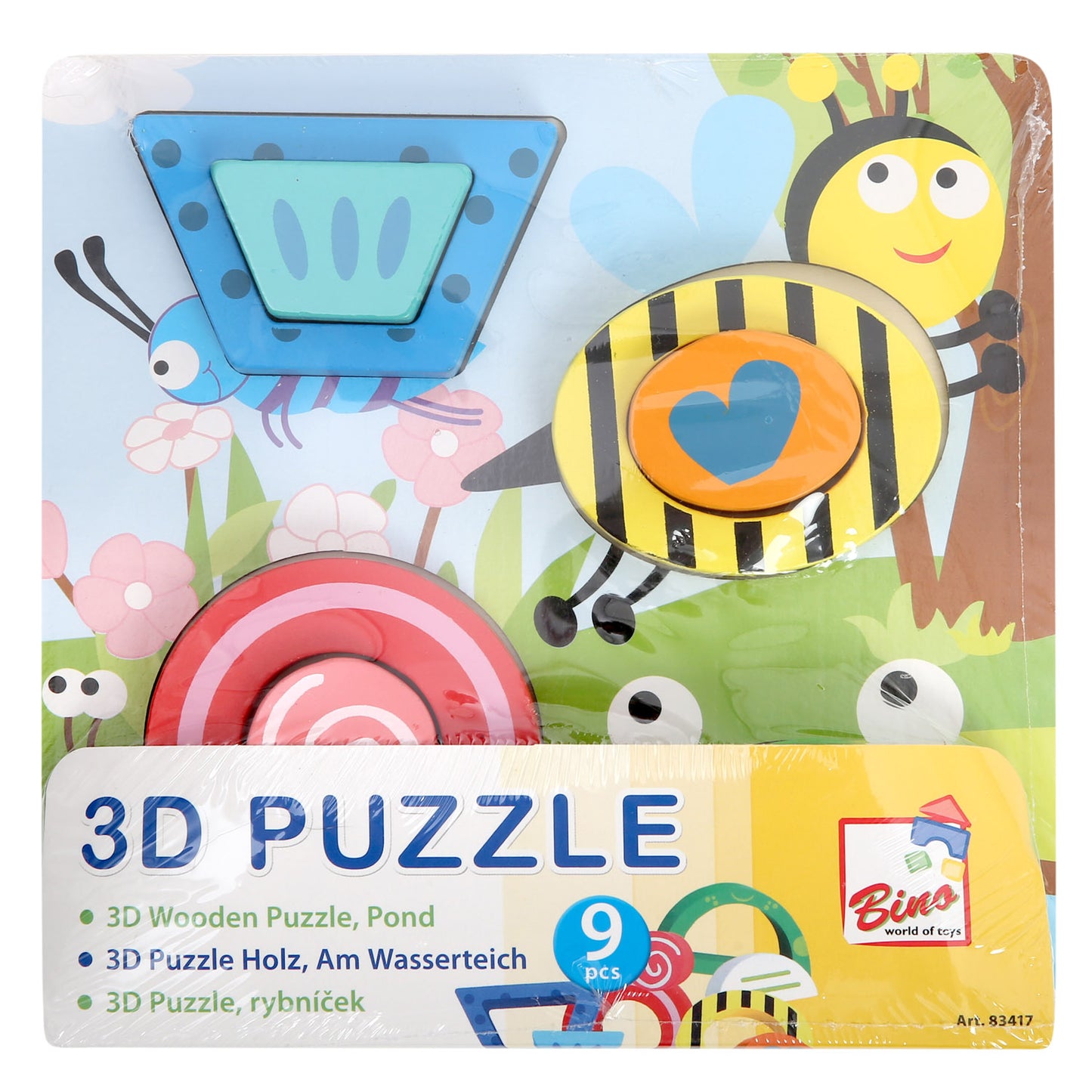 3D Puzzle Holz, Am Wasserteich