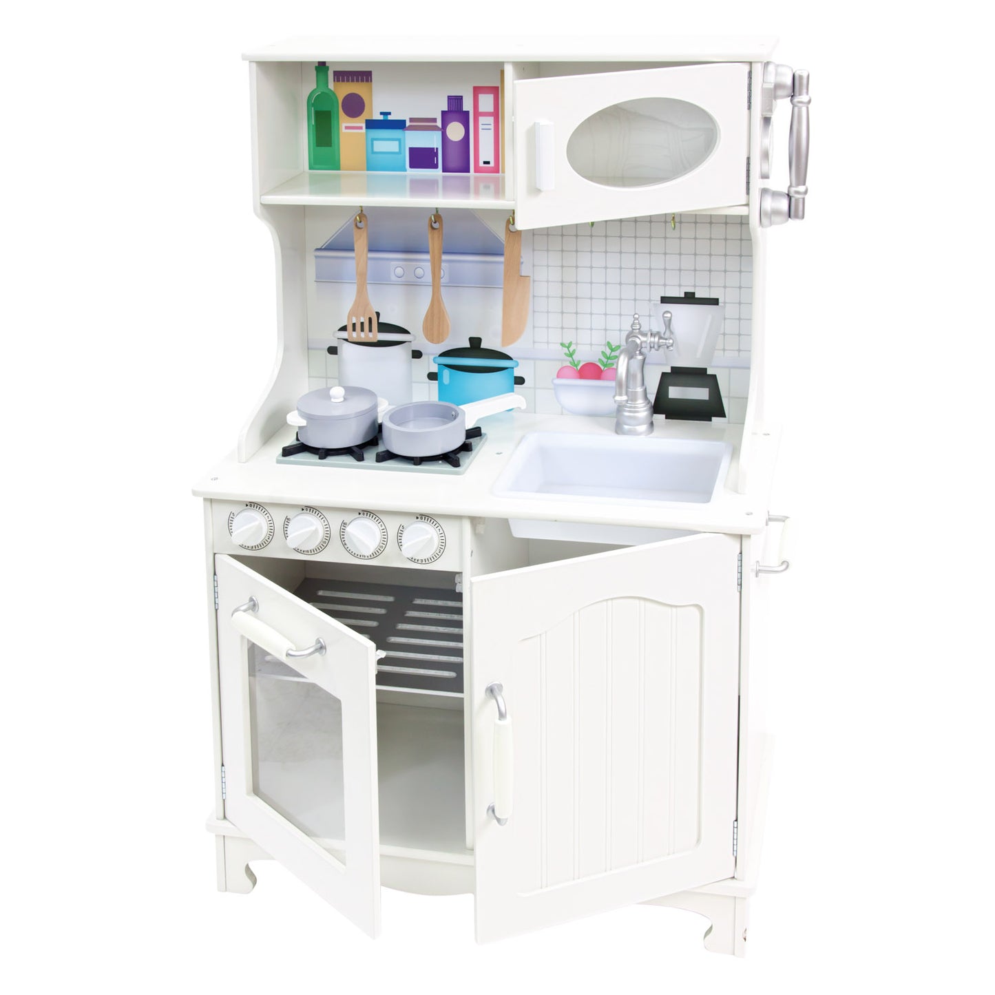 Play kitchen with acces.white