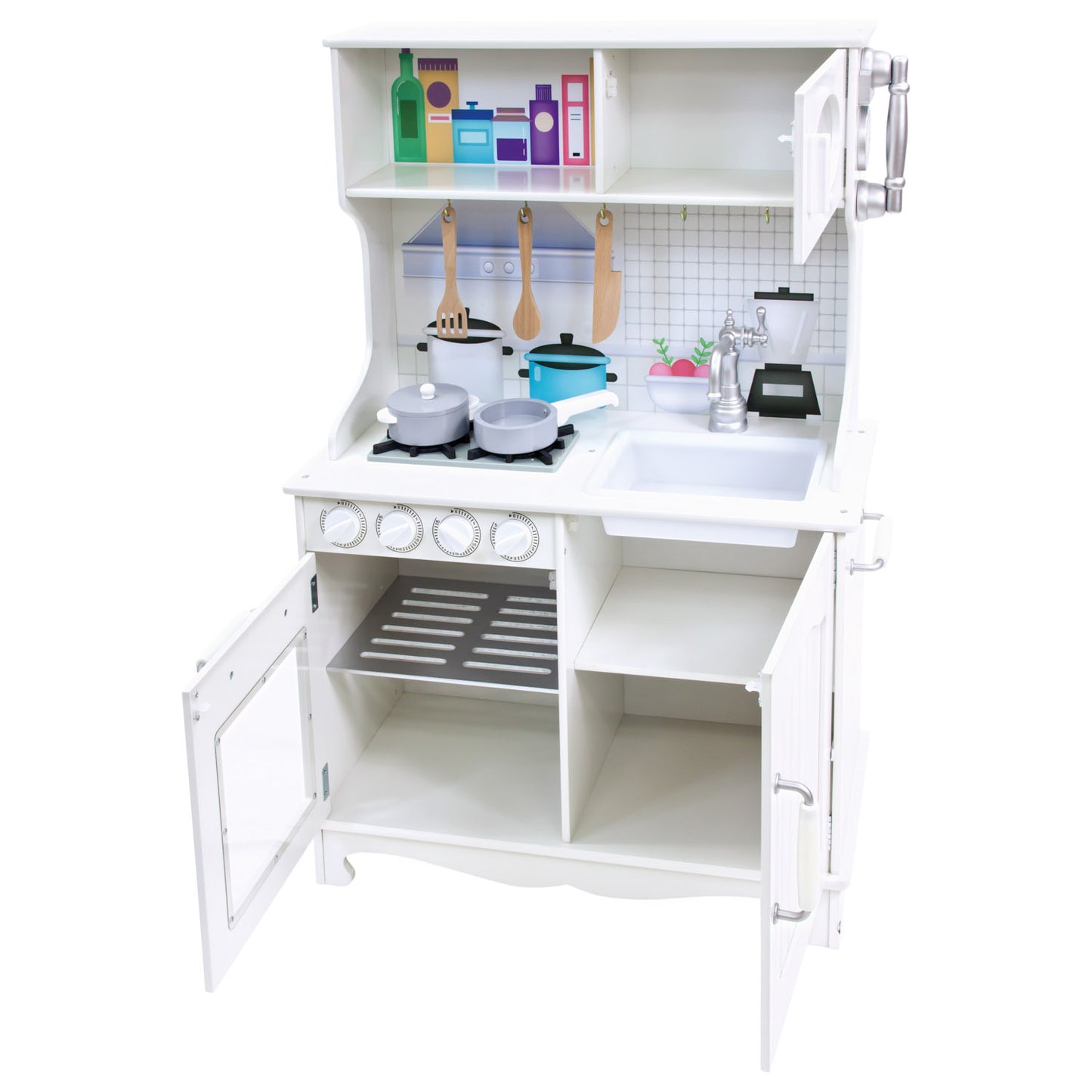 Play kitchen with acces.white