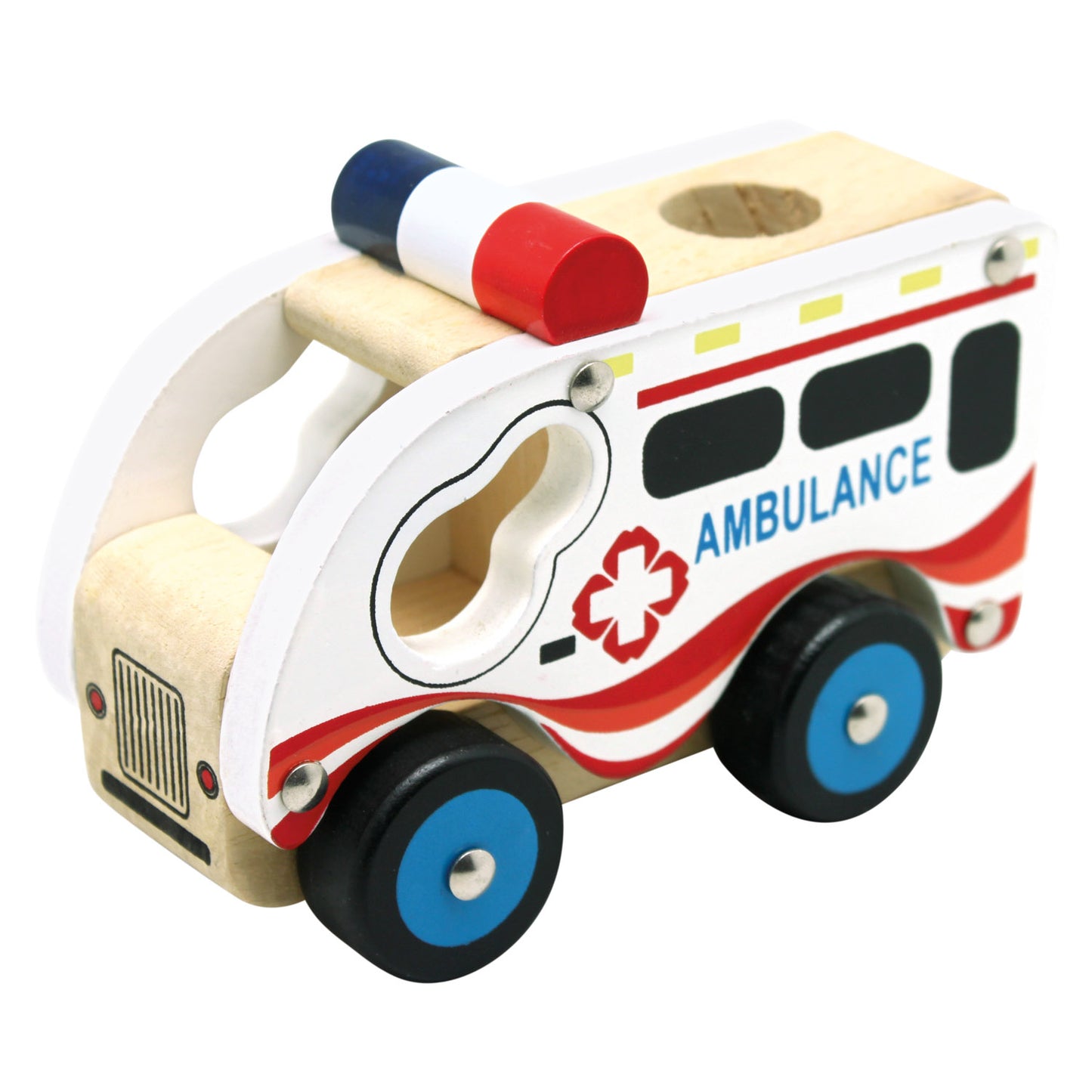 Wooden Car Ambulance