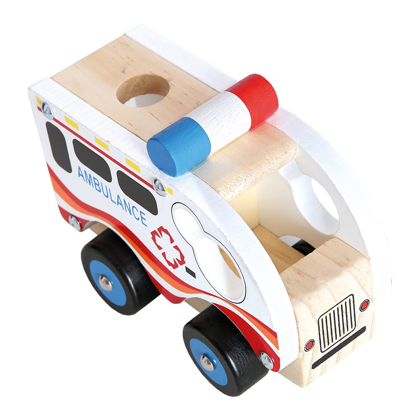 Wooden Car Ambulance