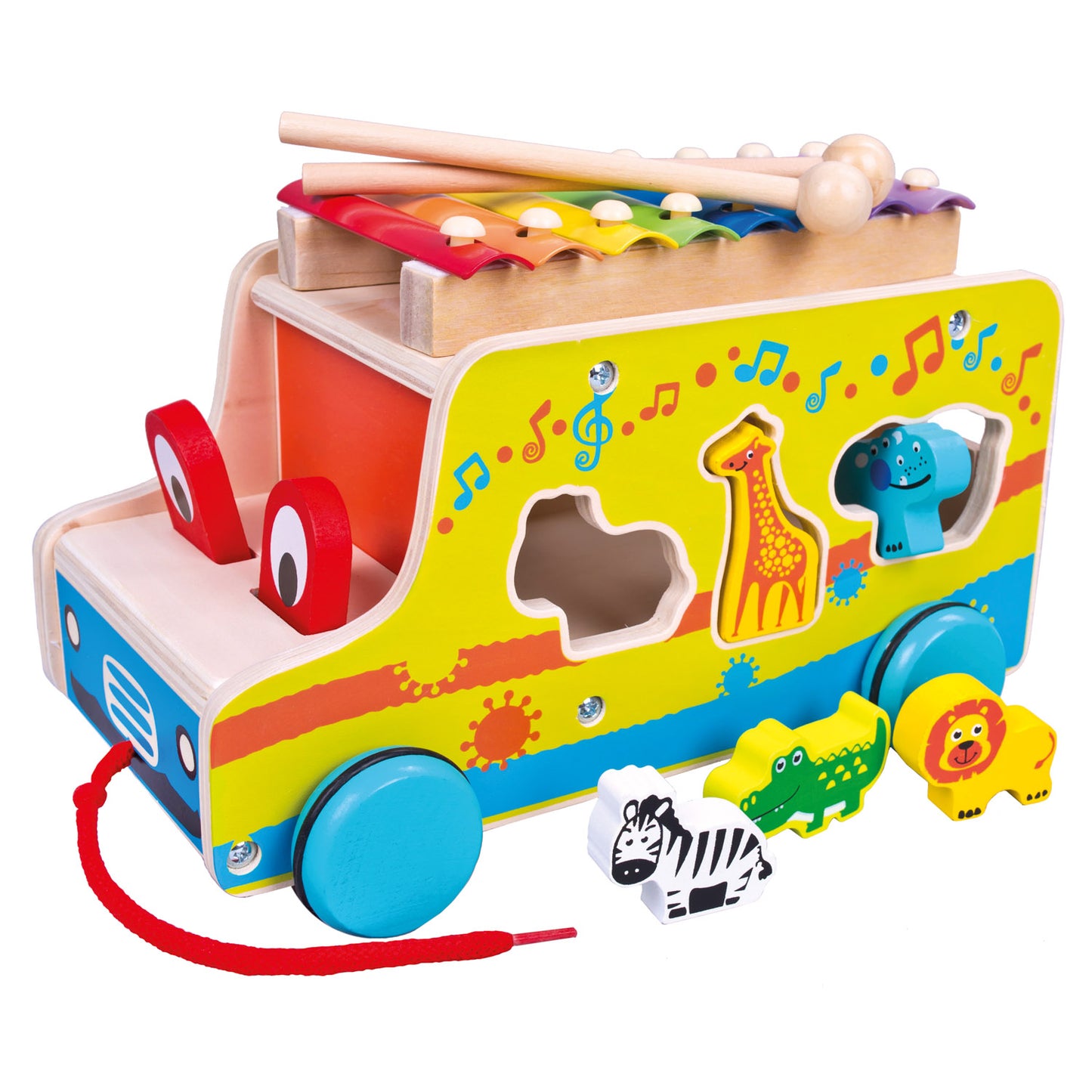 Pull Car with xylophone