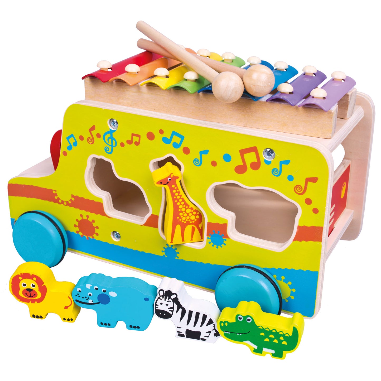 Pull Car with xylophone