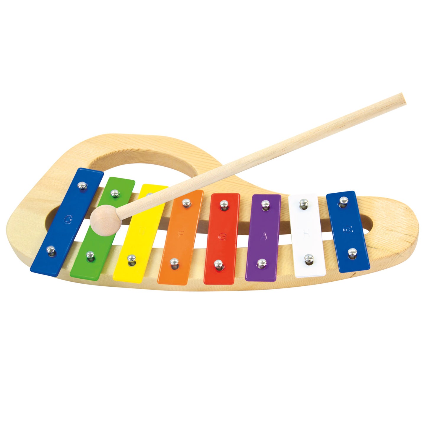 Xylophone metallic curved