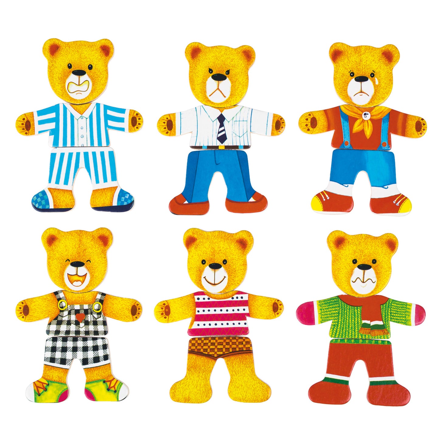 Ankleidepuzzle Bärenfamilie