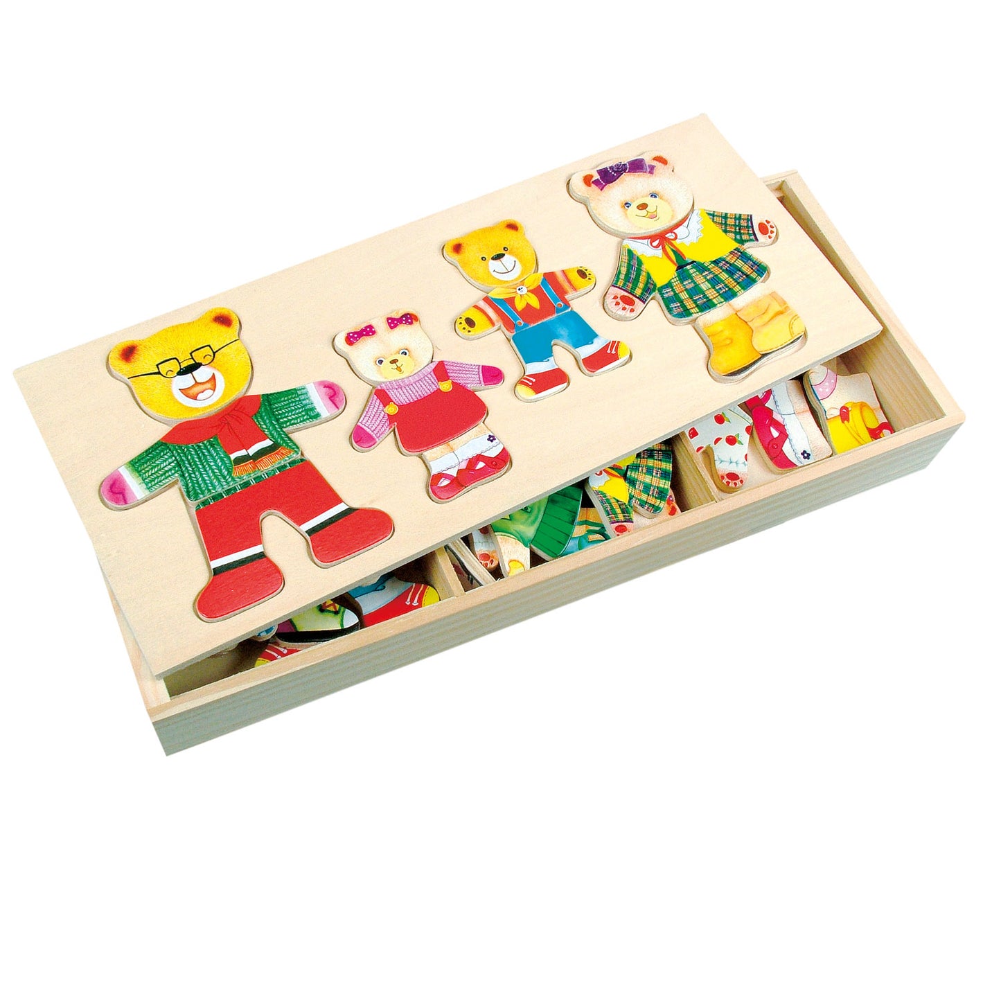 Ankleidepuzzle Bärenfamilie