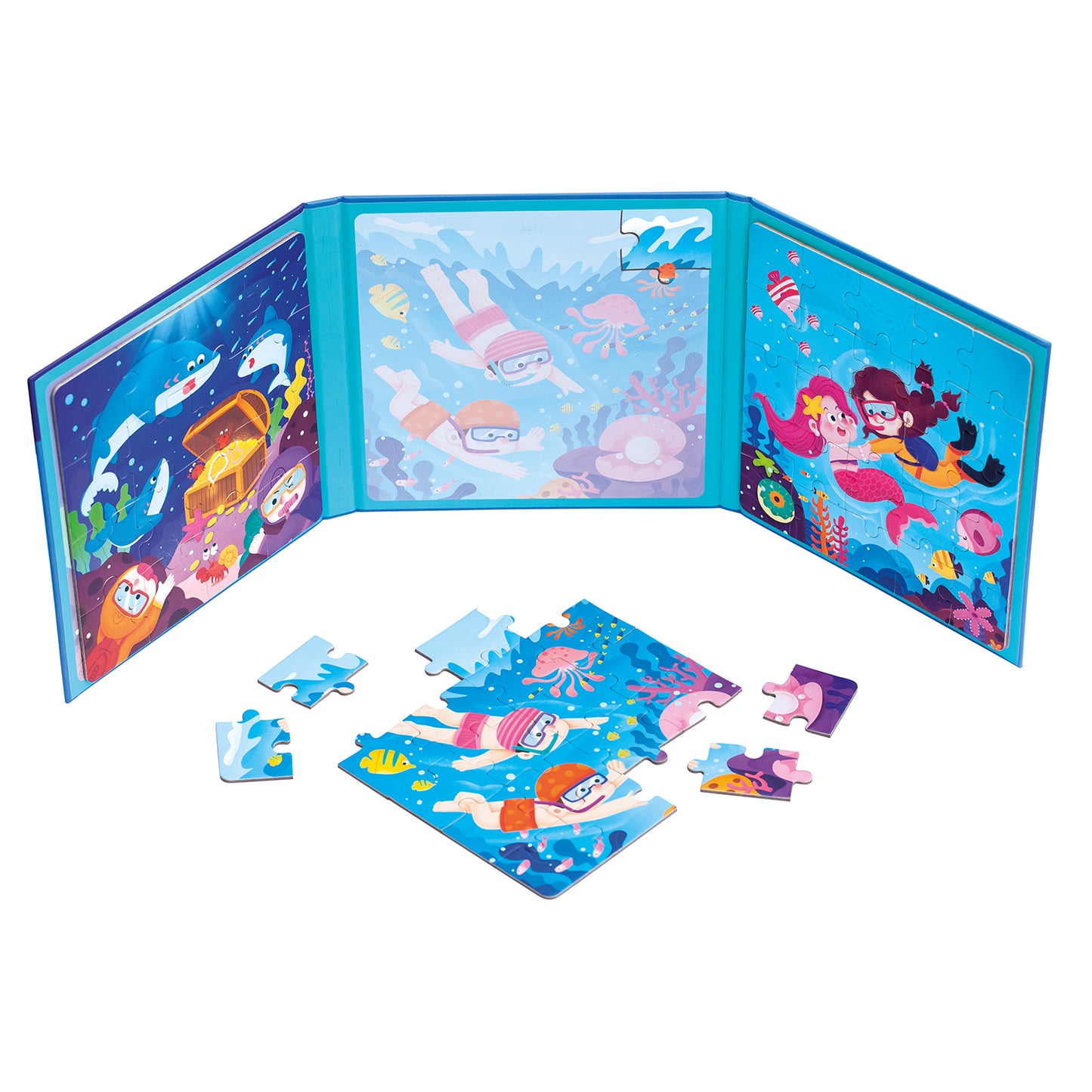 Magnetic puzzle 3in1, sea