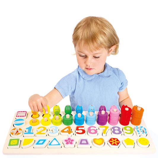 Children's wooden educational game